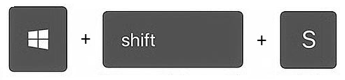 Shortcut keys Windows + Shift + S to take a screenshot